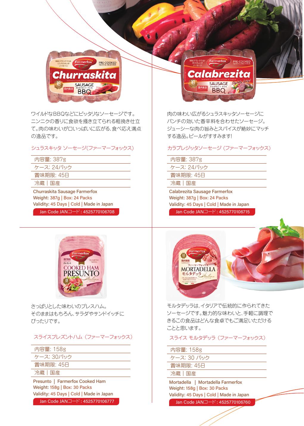 Meats catalog page
